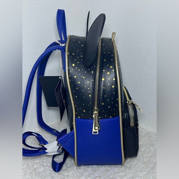 Loungefly Disney Graduation Backpack - Black and Blue - Picture 5 of 11